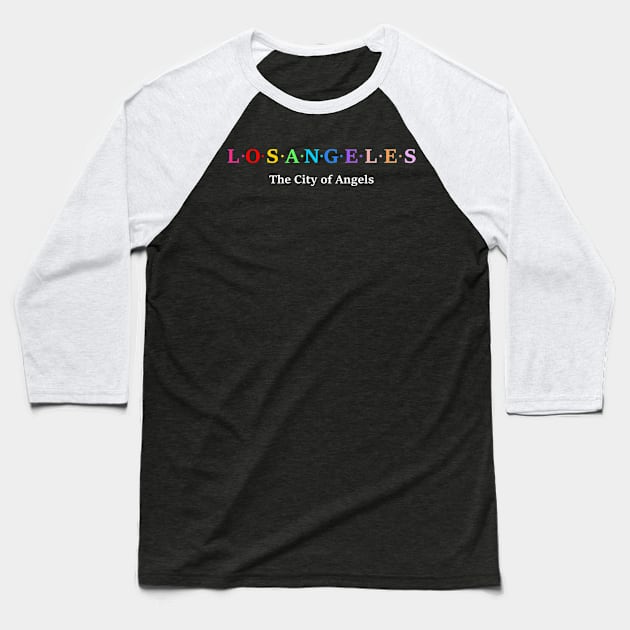 Los Angeles, USA Baseball T-Shirt by Koolstudio